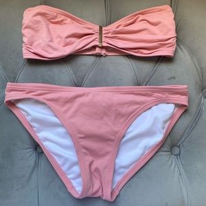 Michael Kors Strapless Pink Bikini SIZE XS